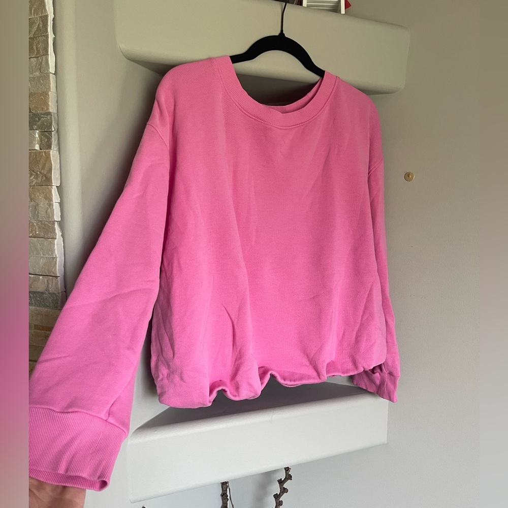 hot pink Target crewneck sweatshirt